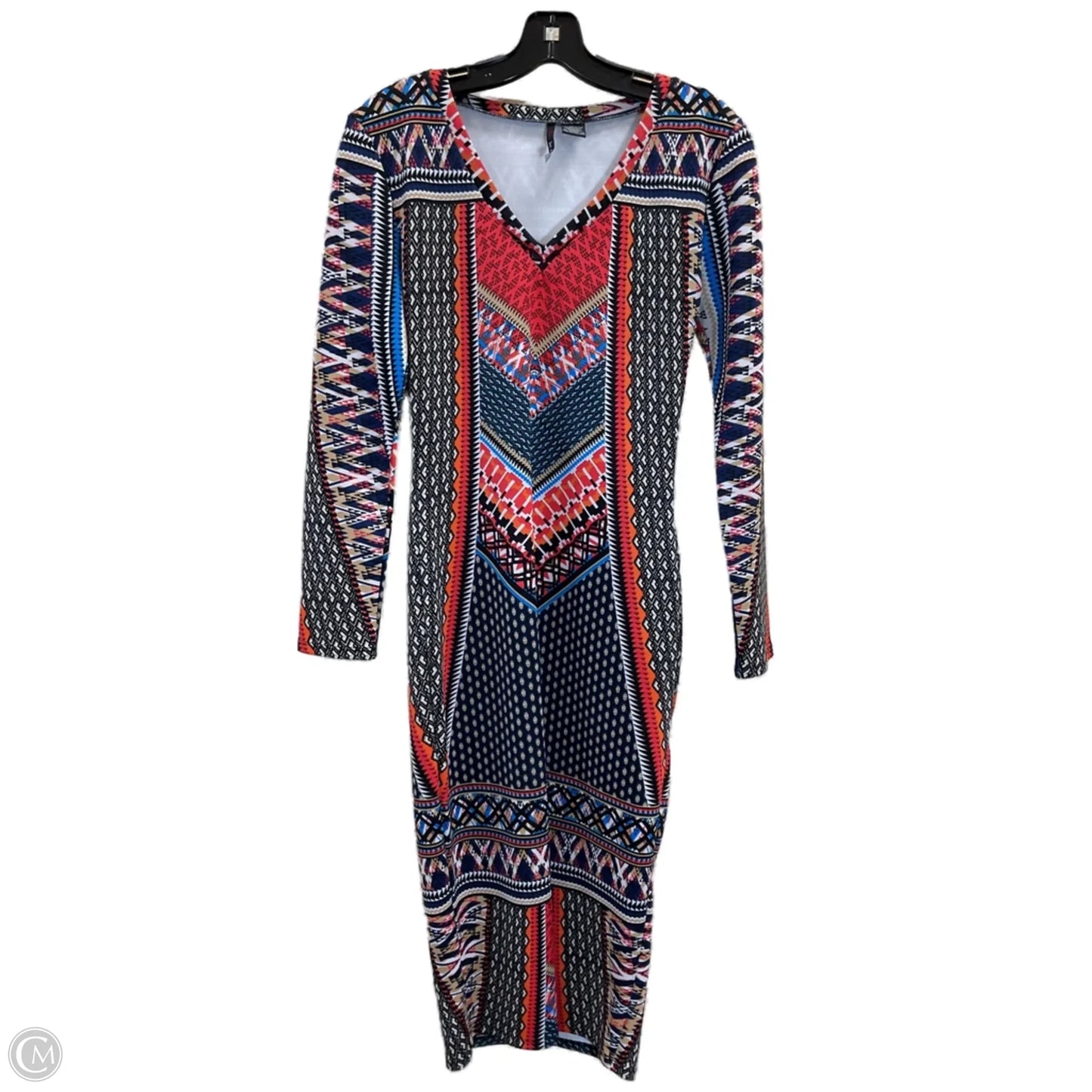 Dress Casual Midi By Fire In Multi-colored, Size: M