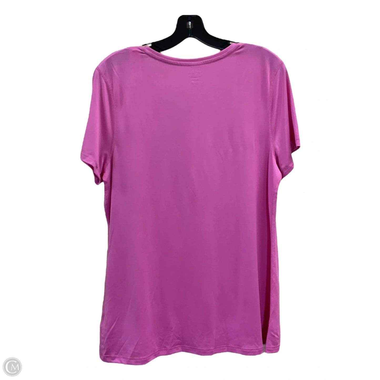 Athletic Top Short Sleeve By Athletic Works In Pink, Size: L