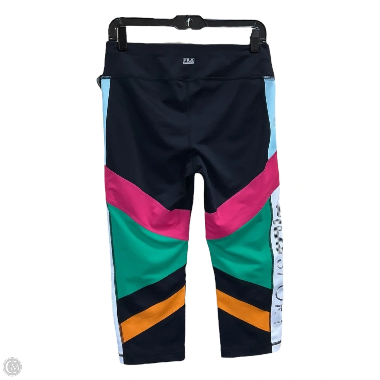 Athletic Leggings Capris By Fila In Multi-colored, Size: M