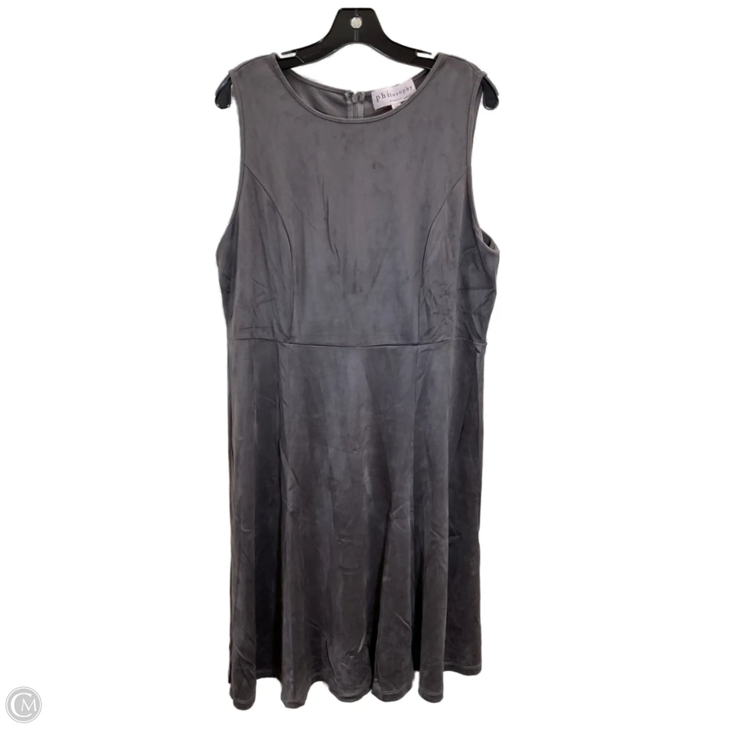 Dress Casual Midi By Philosophy In Brown, Size: 14