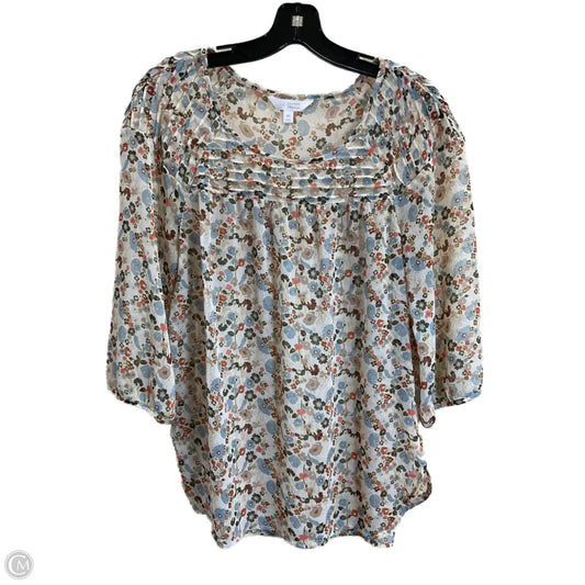 Top Long Sleeve By Lc Lauren Conrad In Multi-colored, Size: M