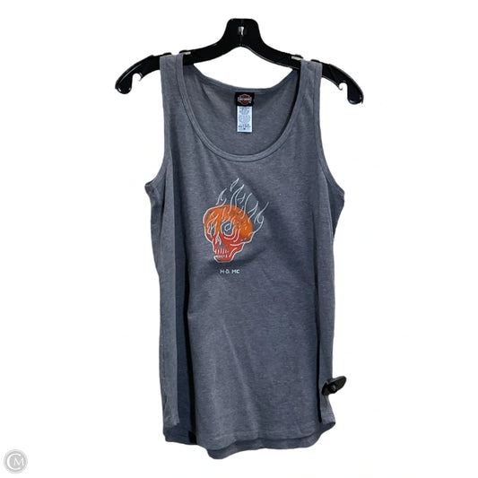 Top Sleeveless By Harley Davidson In Grey, Size: M