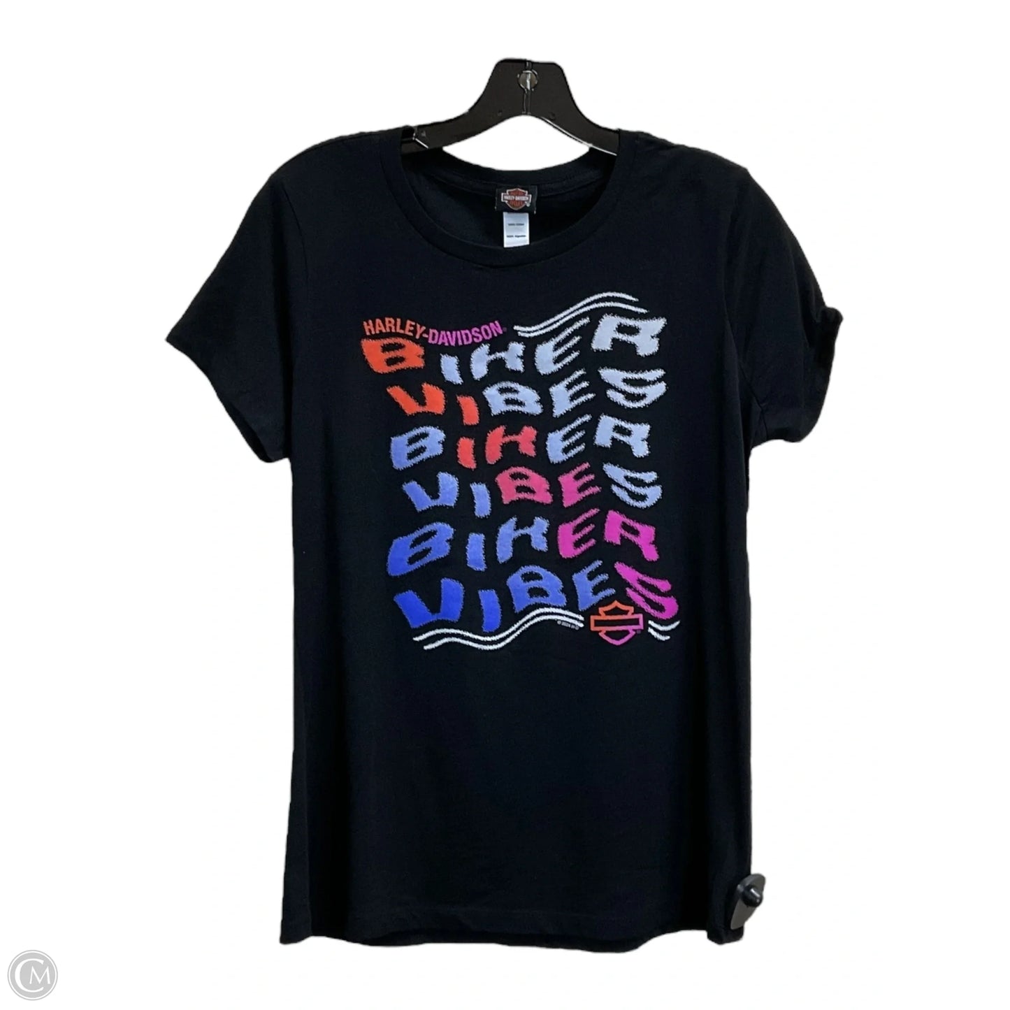 Top Short Sleeve By Harley Davidson In Black, Size: M