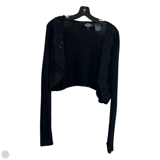 Cardigan By Harley Davidson In Black, Size: Xl