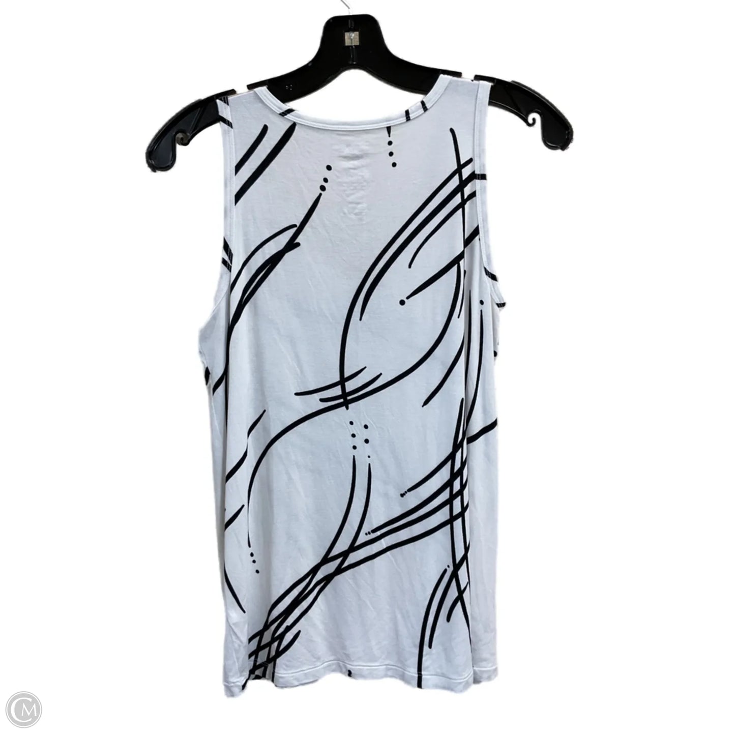 Top Sleeveless By Nine West In Black & White, Size: Xs