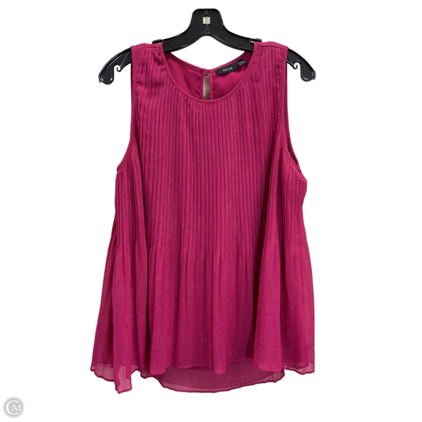 Top Sleeveless By Apt 9 In Pink, Size: L