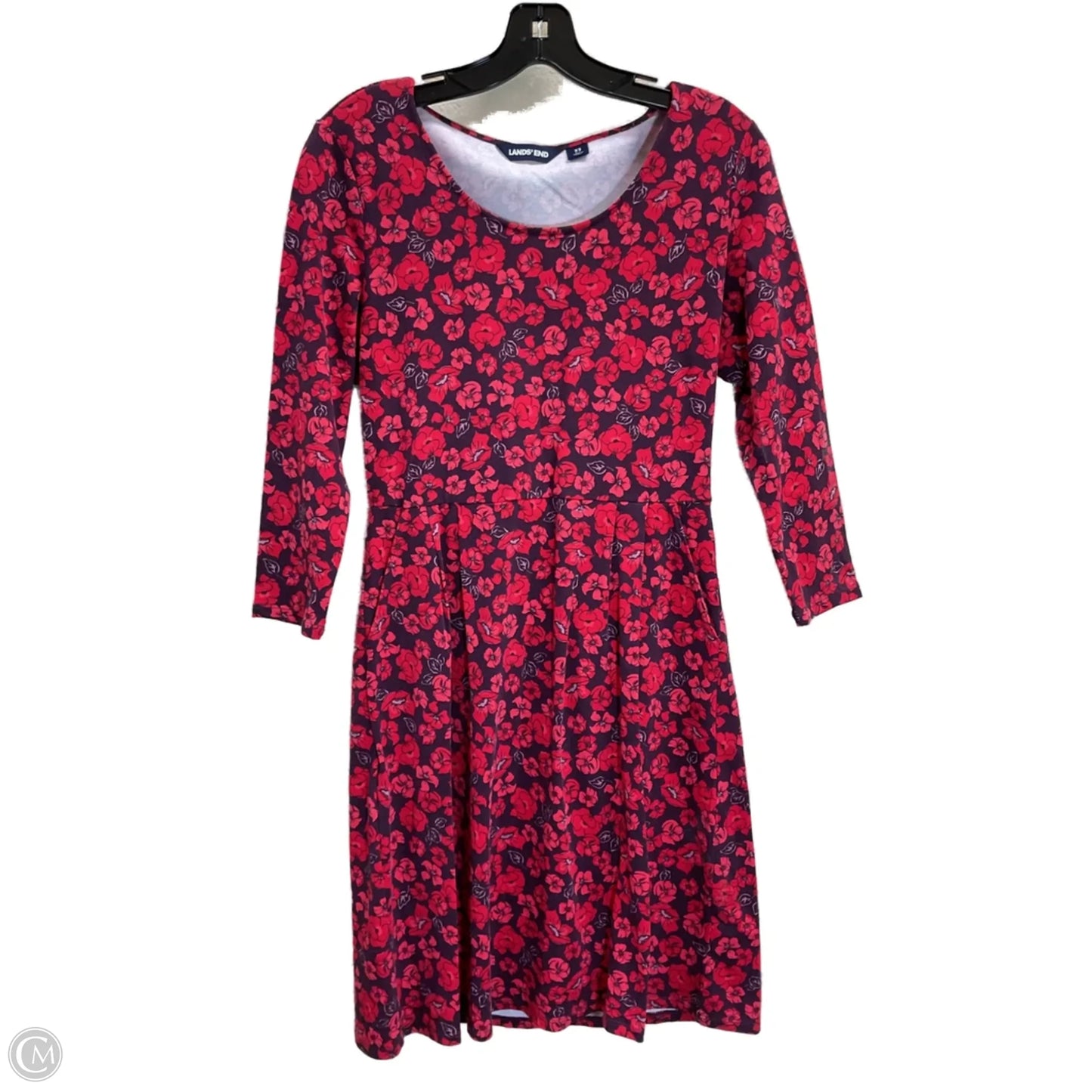 Dress Work By Lands End In Red, Size: Xs