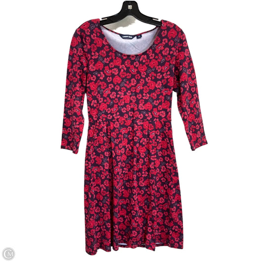 Dress Work By Lands End In Red, Size: Xs