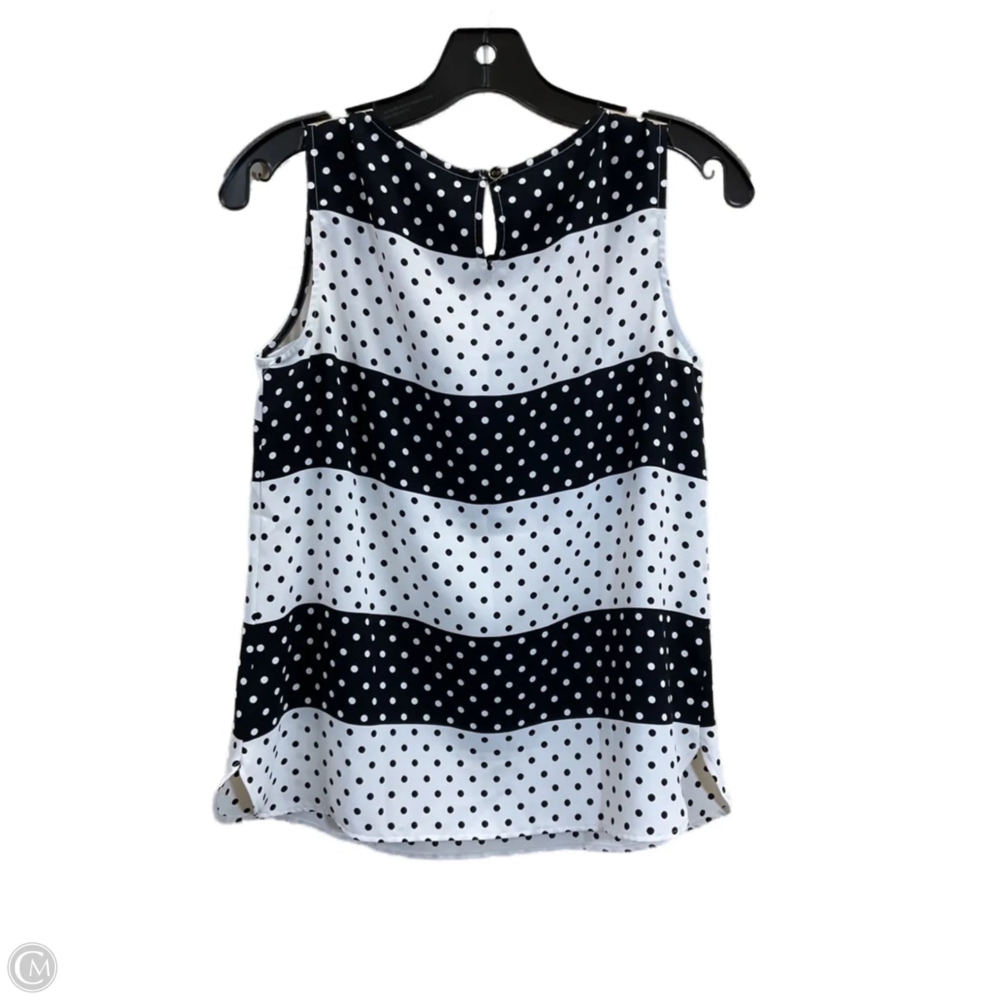 Top Sleeveless By Talbots In Polkadot Pattern, Size: Xs