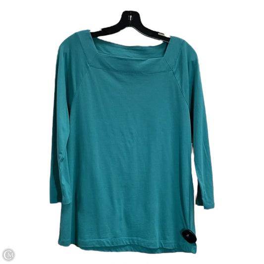 Top Long Sleeve By Croft And Barrow In Green, Size: M