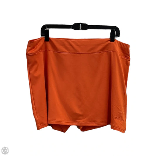 Athletic Skort By Clothes Mentor In Orange, Size: 1x