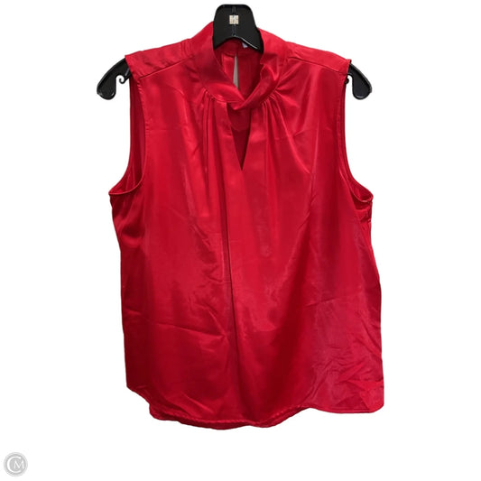 Top Sleeveless By Clothes Mentor In Red, Size: M