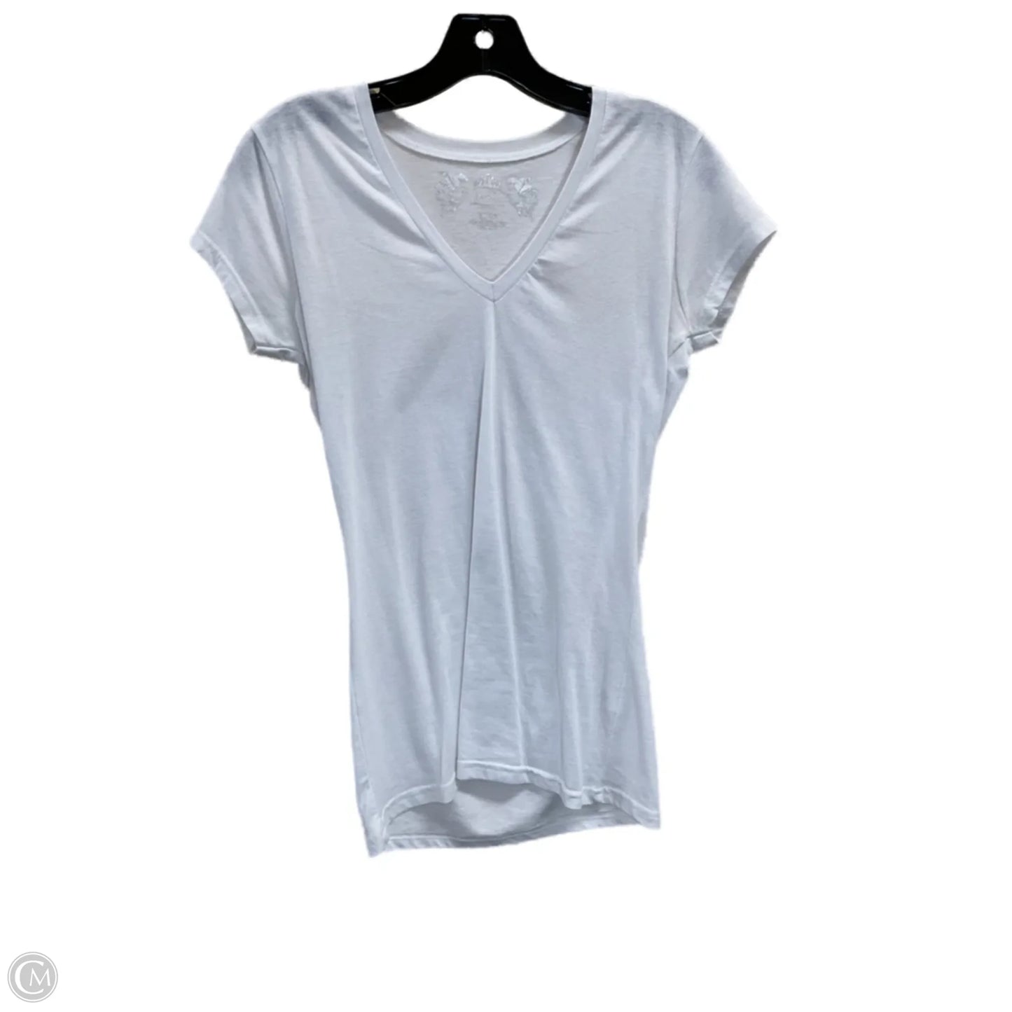 Top Short Sleeve By Poof In White, Size: L