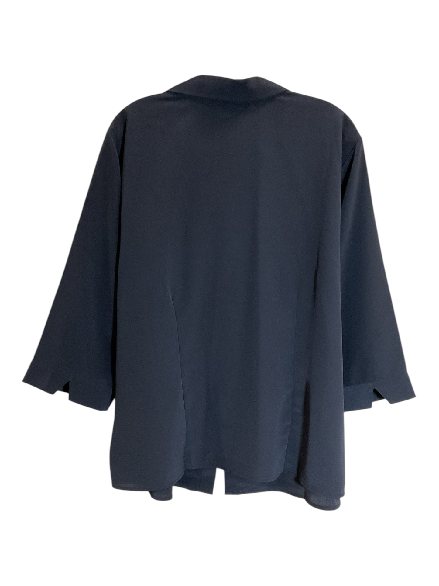 Blouse Long Sleeve By Cj Banks In Black, Size: 2x