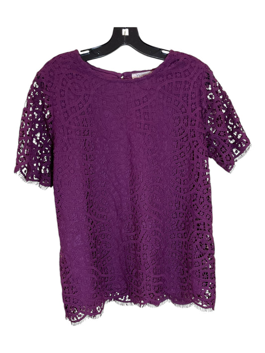 Top Short Sleeve By Philosophy In Purple, Size: M