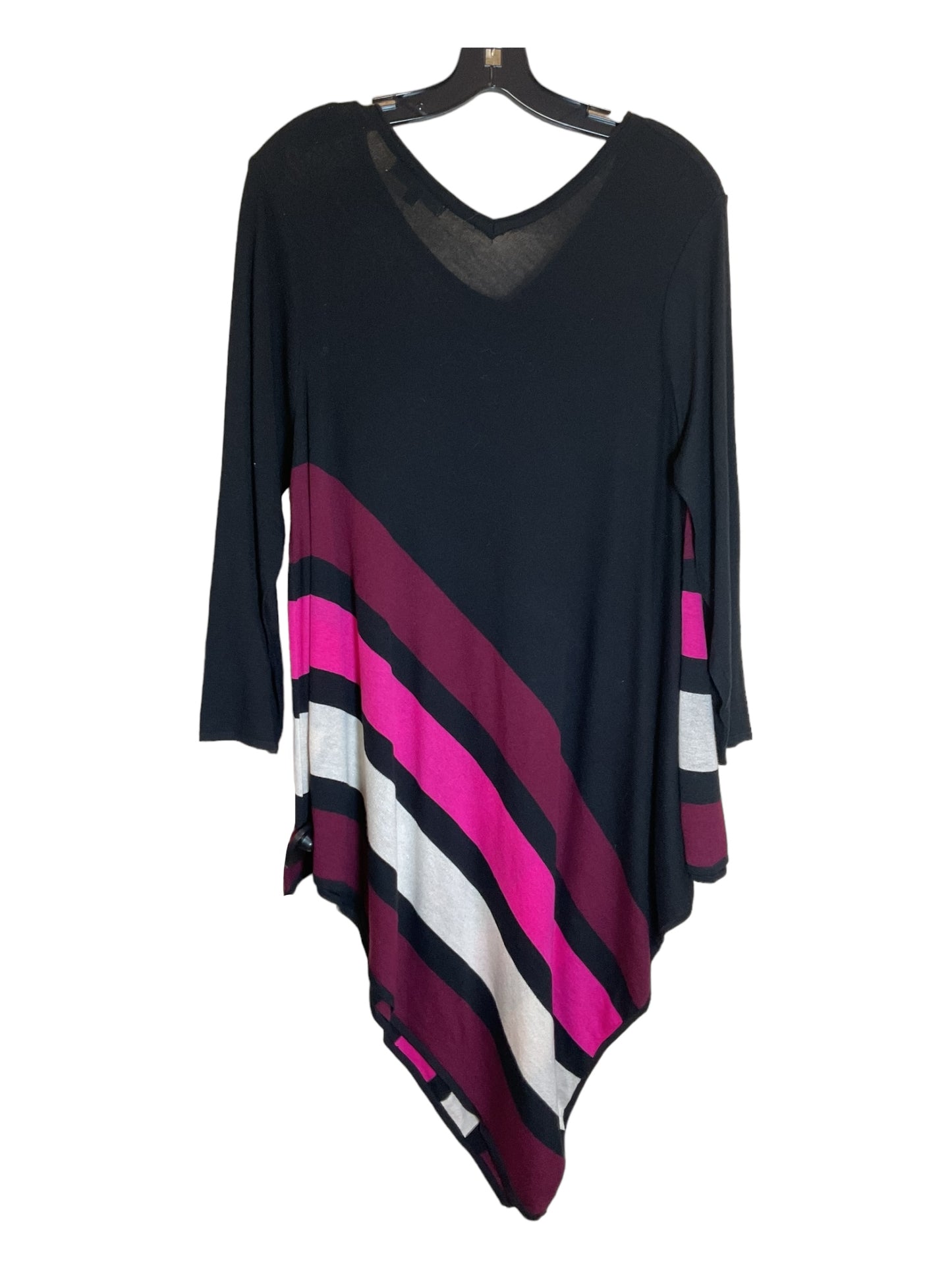 Tunic Long Sleeve By Ny Collection In Black, Size: Xl