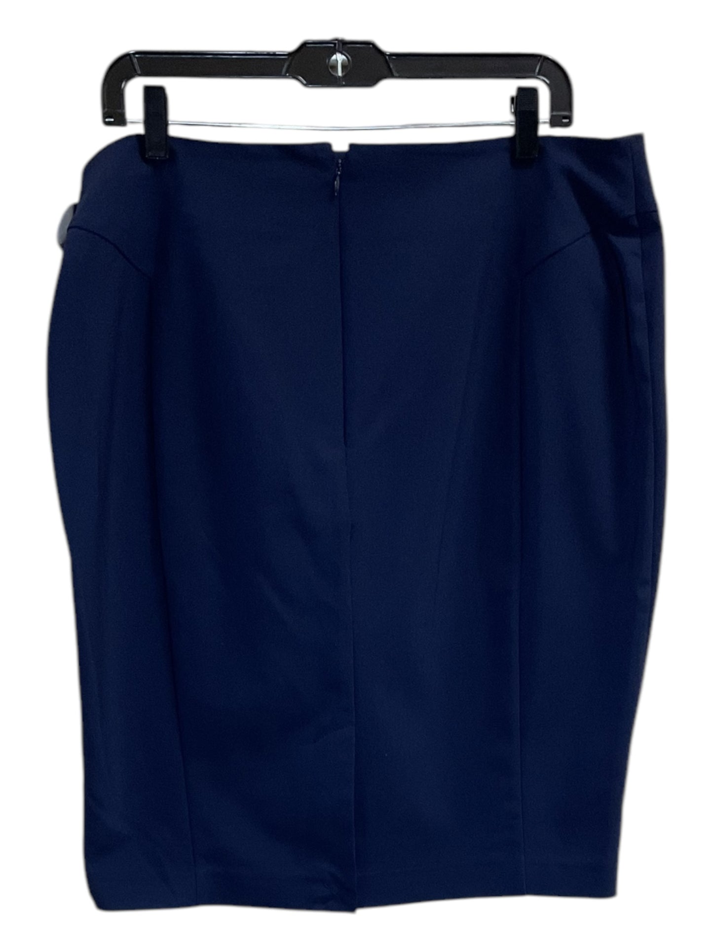 Skirt Midi By Apt 9 In Blue, Size: L