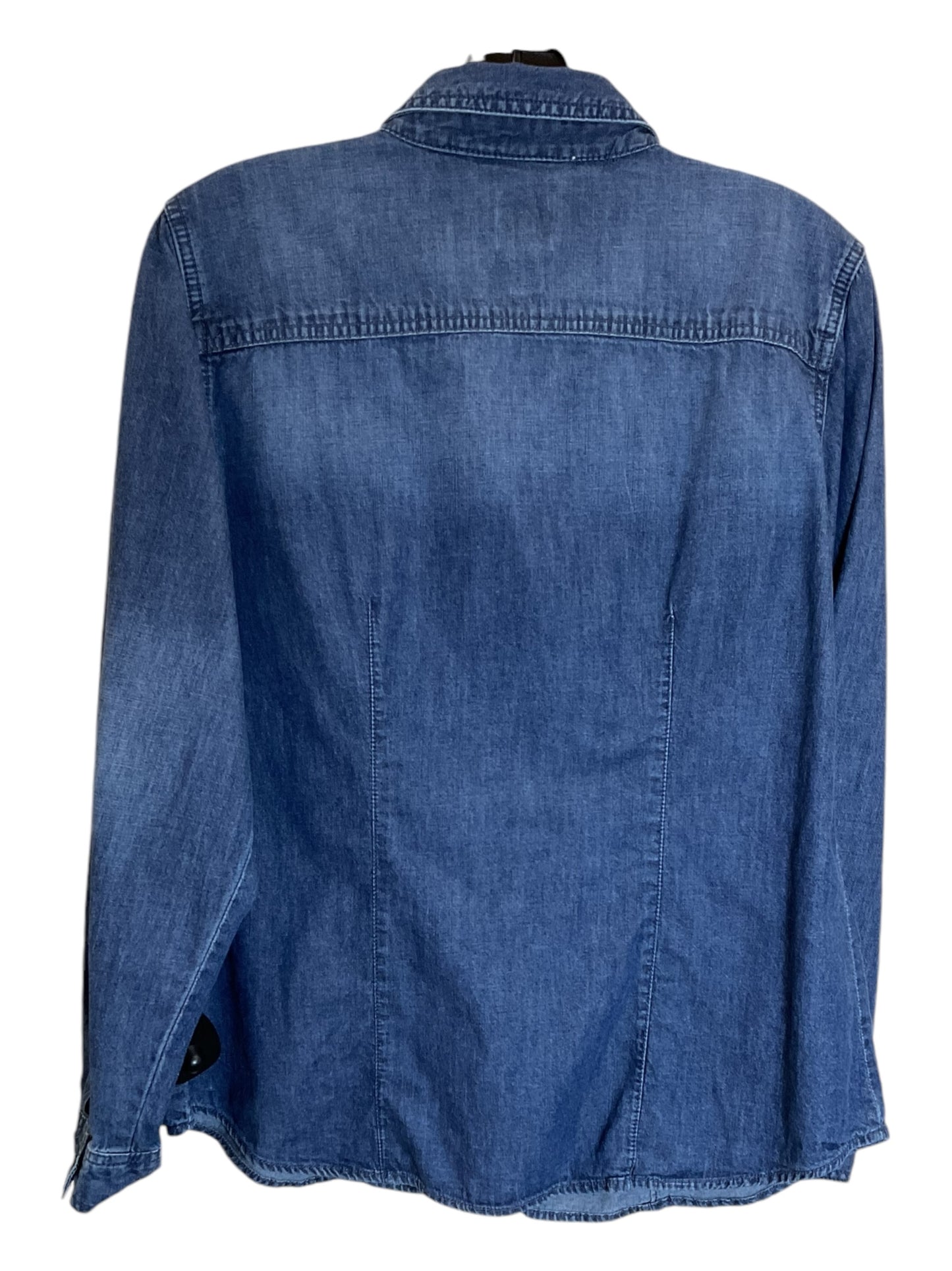 Blouse Long Sleeve By Chicos In Blue, Size: M