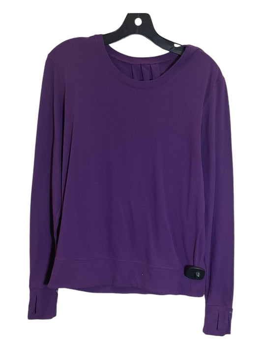 Athletic Top Long Sleeve Crewneck By Lululemon In Purple, Size: M