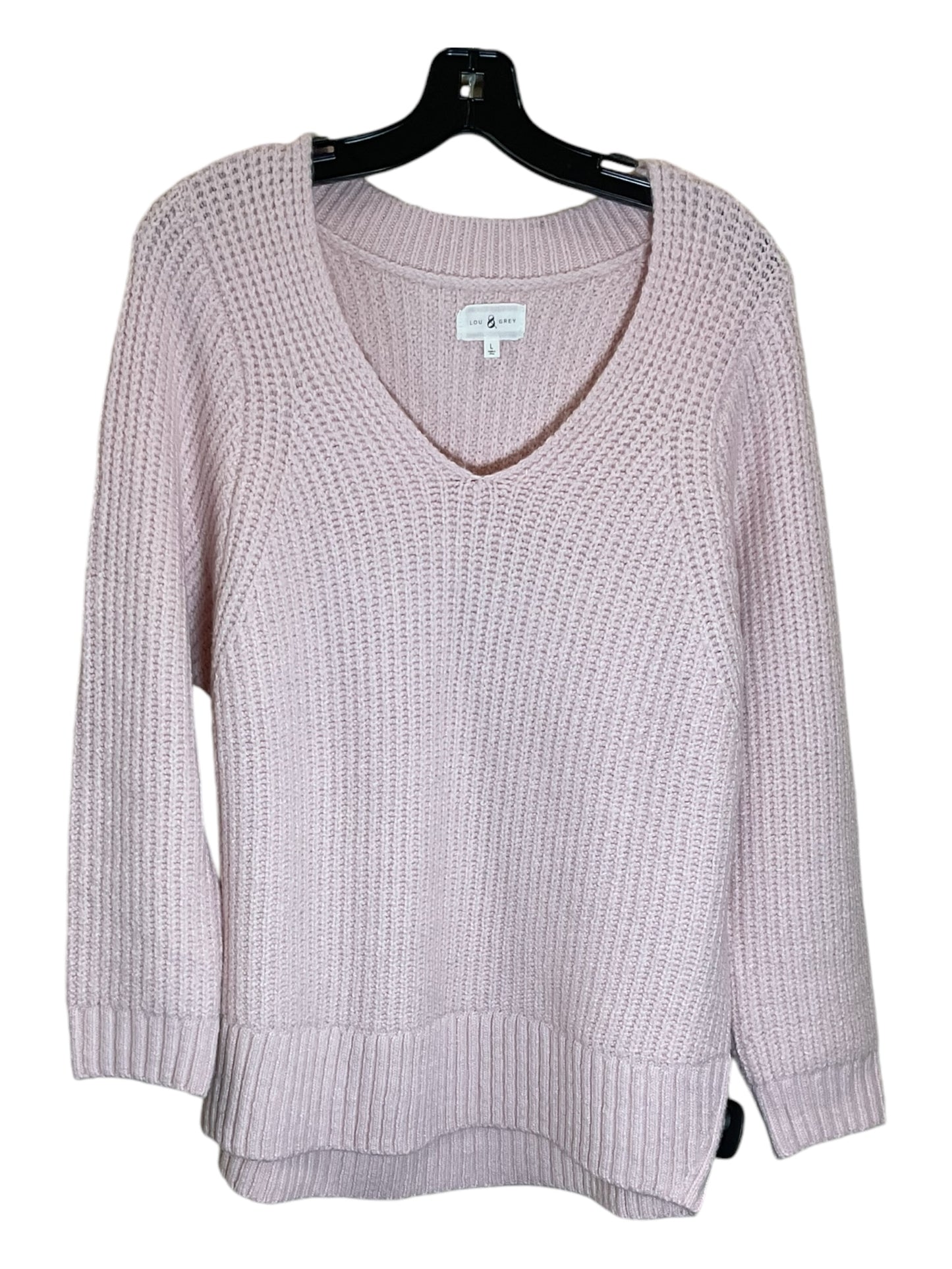 Sweater By Lou And Grey In Pink, Size: L