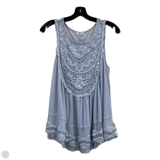 Top Sleeveless By Ultra Pink In Grey, Size: S