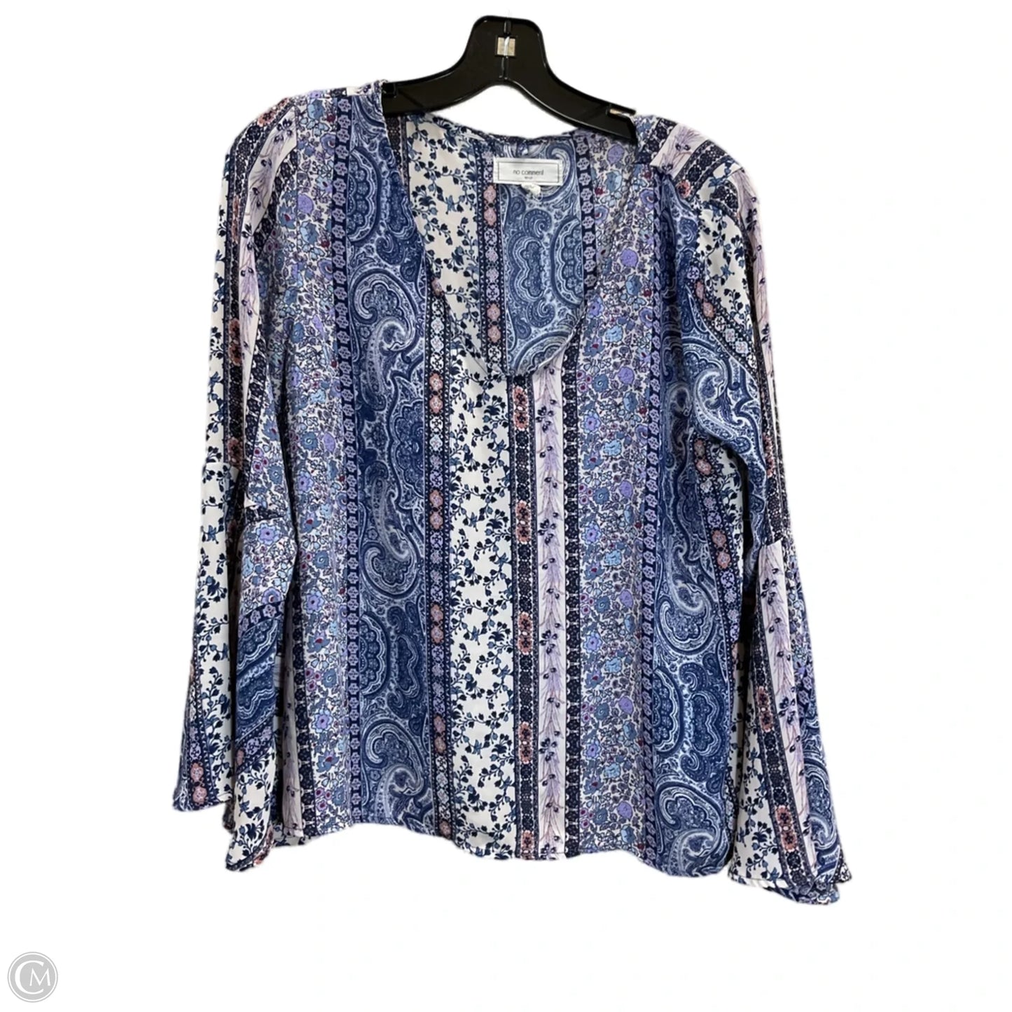 Top Long Sleeve By No Comment In Blue, Size: L