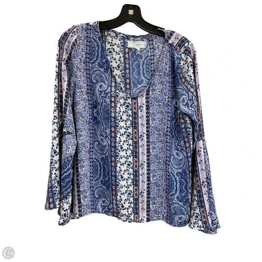 Top Long Sleeve By No Comment In Blue, Size: L