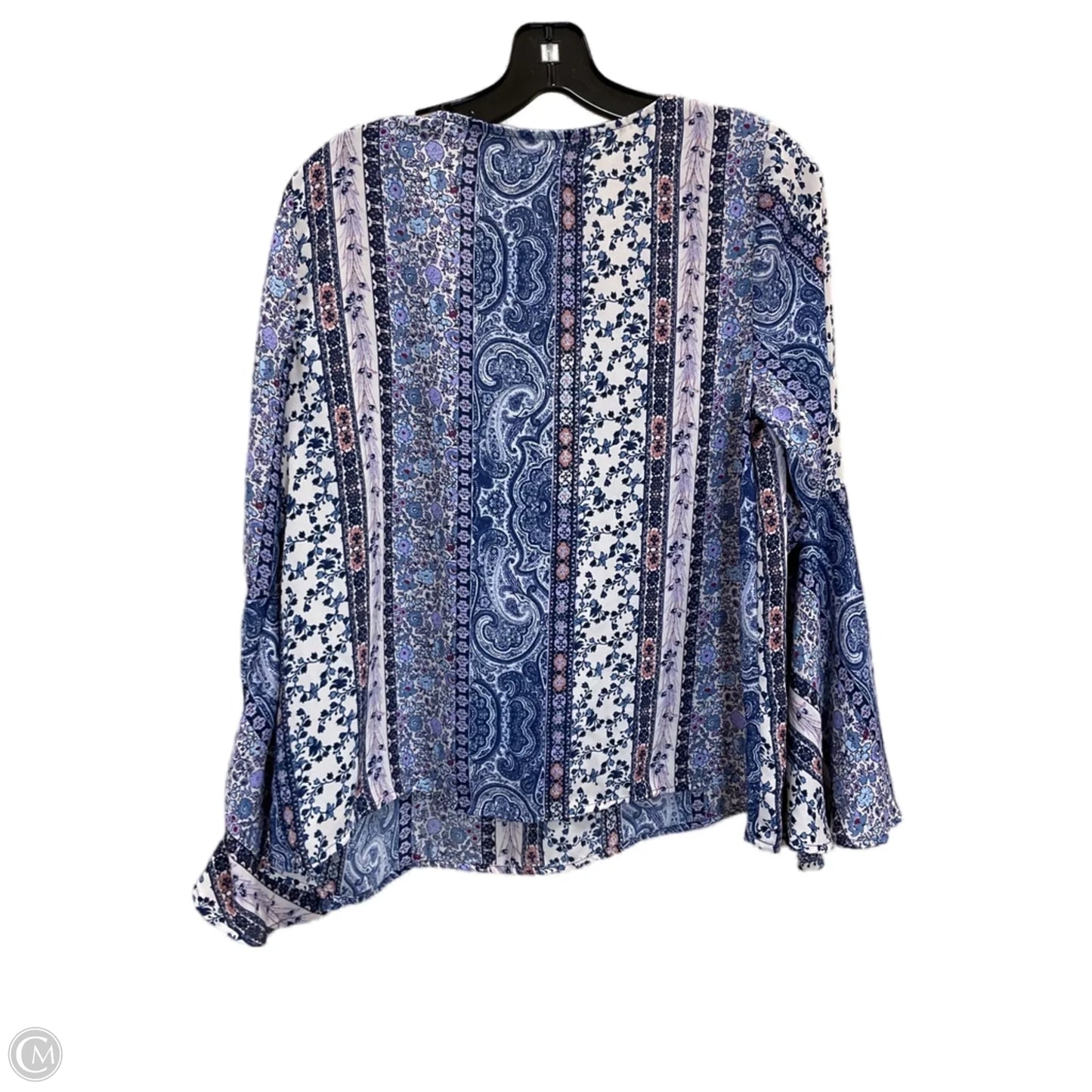 Top Long Sleeve By No Comment In Blue, Size: L