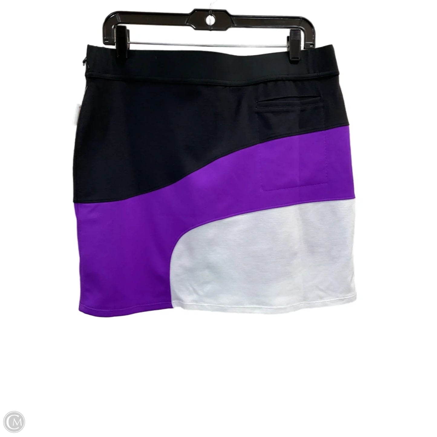 Skirt Mini & Short By Clothes Mentor In Black & Purple, Size: L