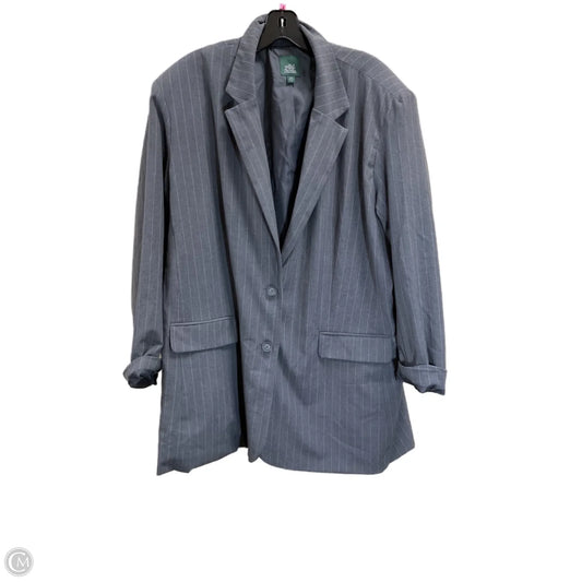Blazer By Wild Fable In Grey, Size: 1x