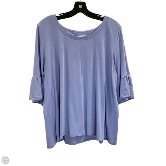 Top 3/4 Sleeve By J. Jill In Purple, Size: L