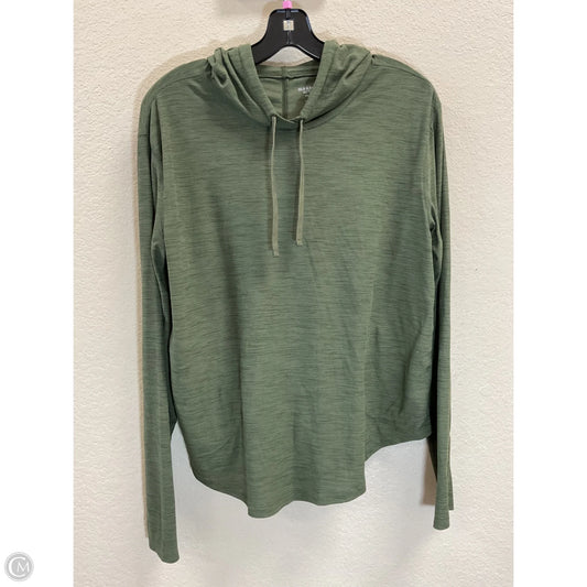 Athletic Top Long Sleeve Hoodie By Old Navy In Green, Size: M