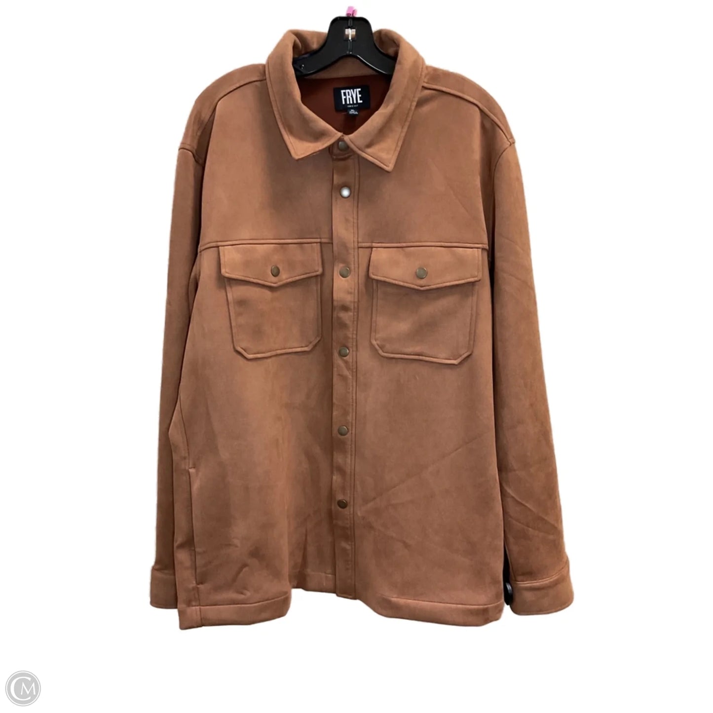 Jacket Designer By Frye In Bronze, Size: Xl