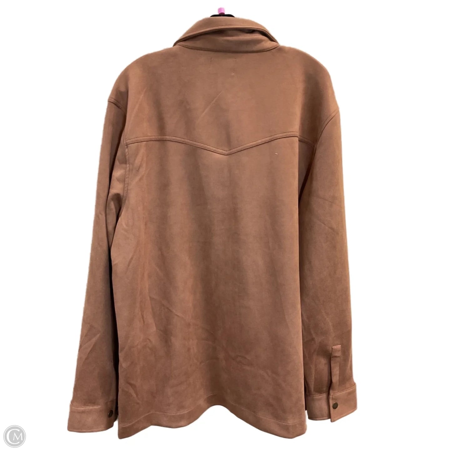 Jacket Designer By Frye In Bronze, Size: Xl