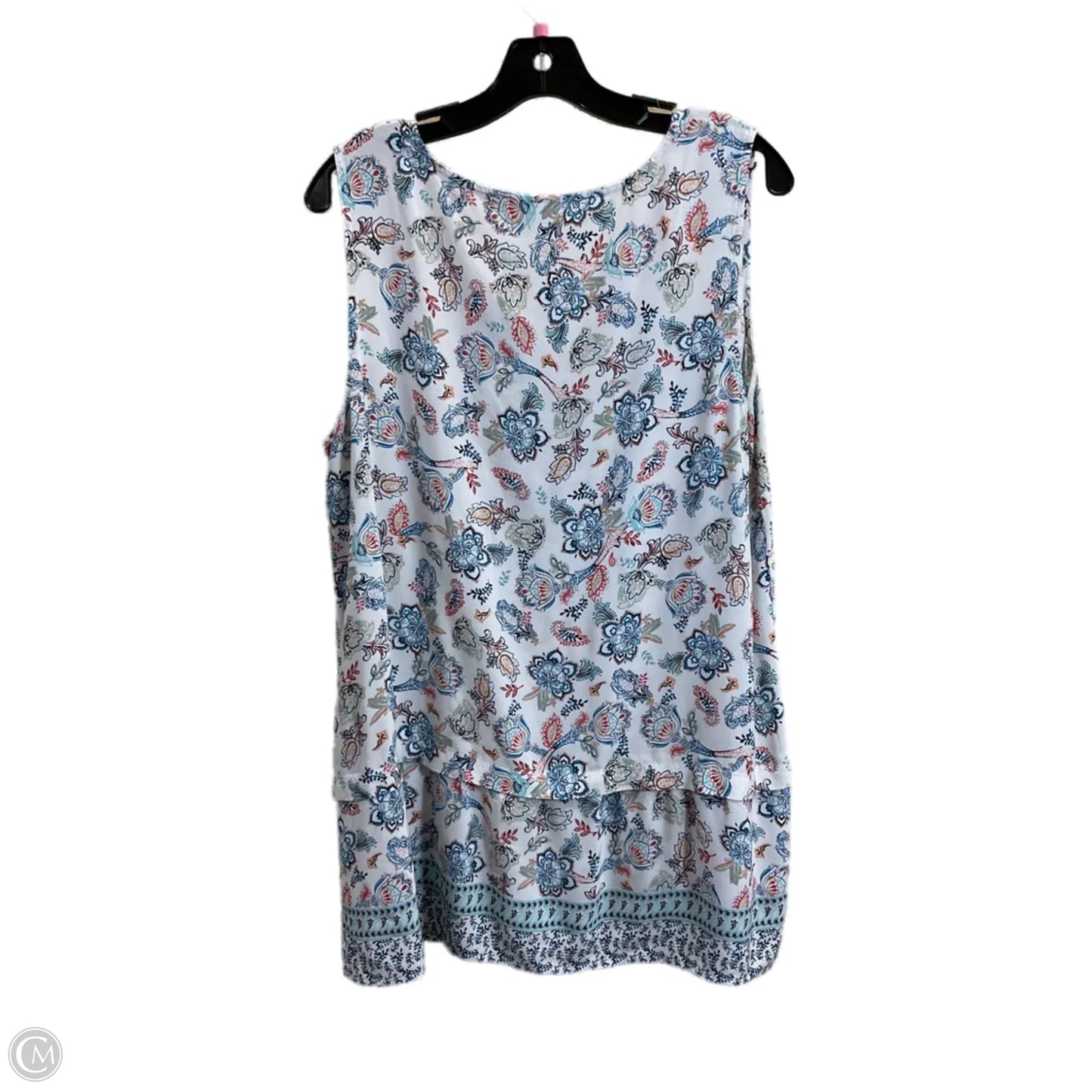 Top Sleeveless By J. Jill In Aqua, Size: L