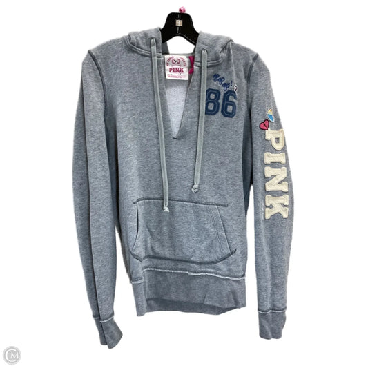Sweatshirt Crewneck By Pink In Grey, Size: S