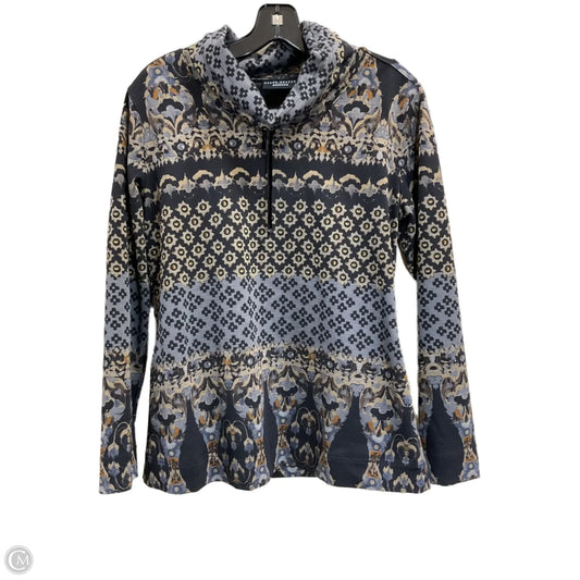 Sweatshirt Collar By Susan Graver In Black & Gold, Size: S