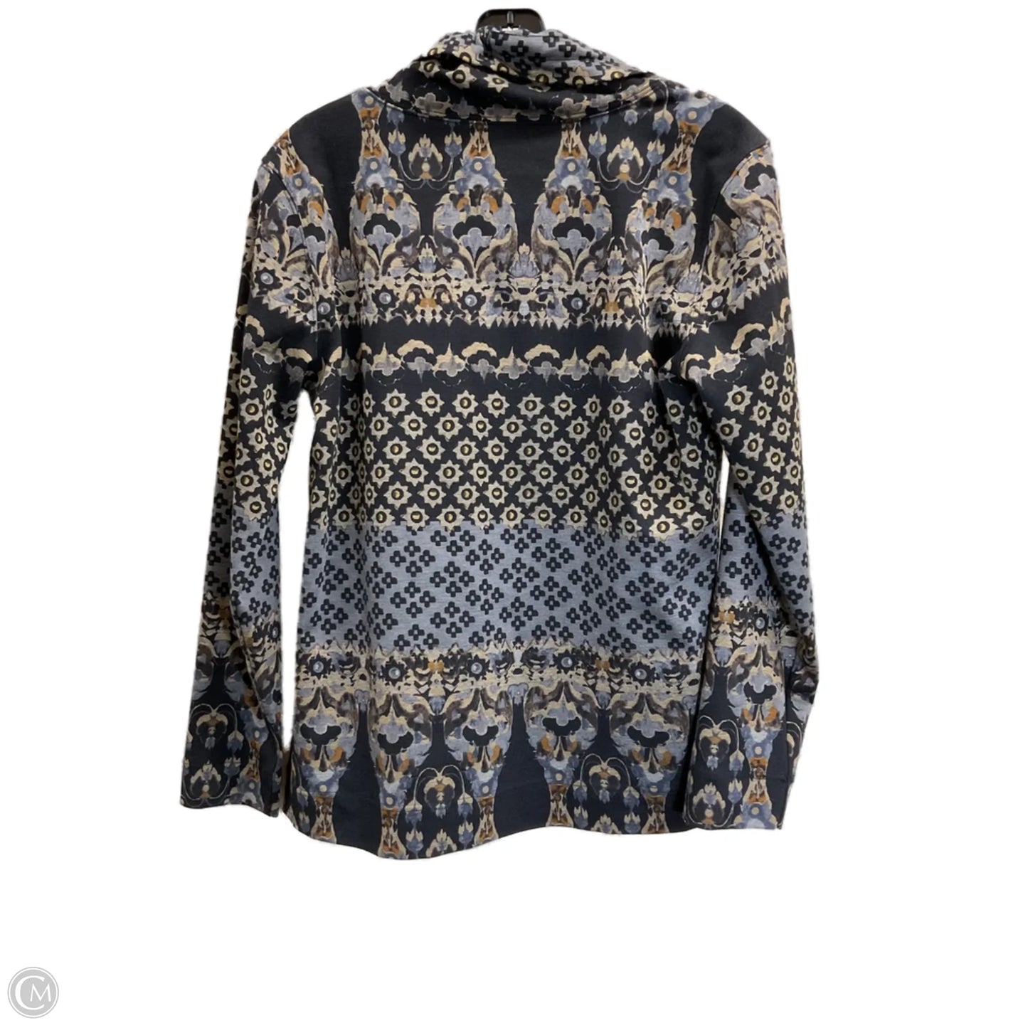 Sweatshirt Collar By Susan Graver In Black & Gold, Size: S