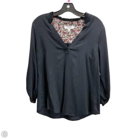 Top Long Sleeve By Porridge In Black, Size: S