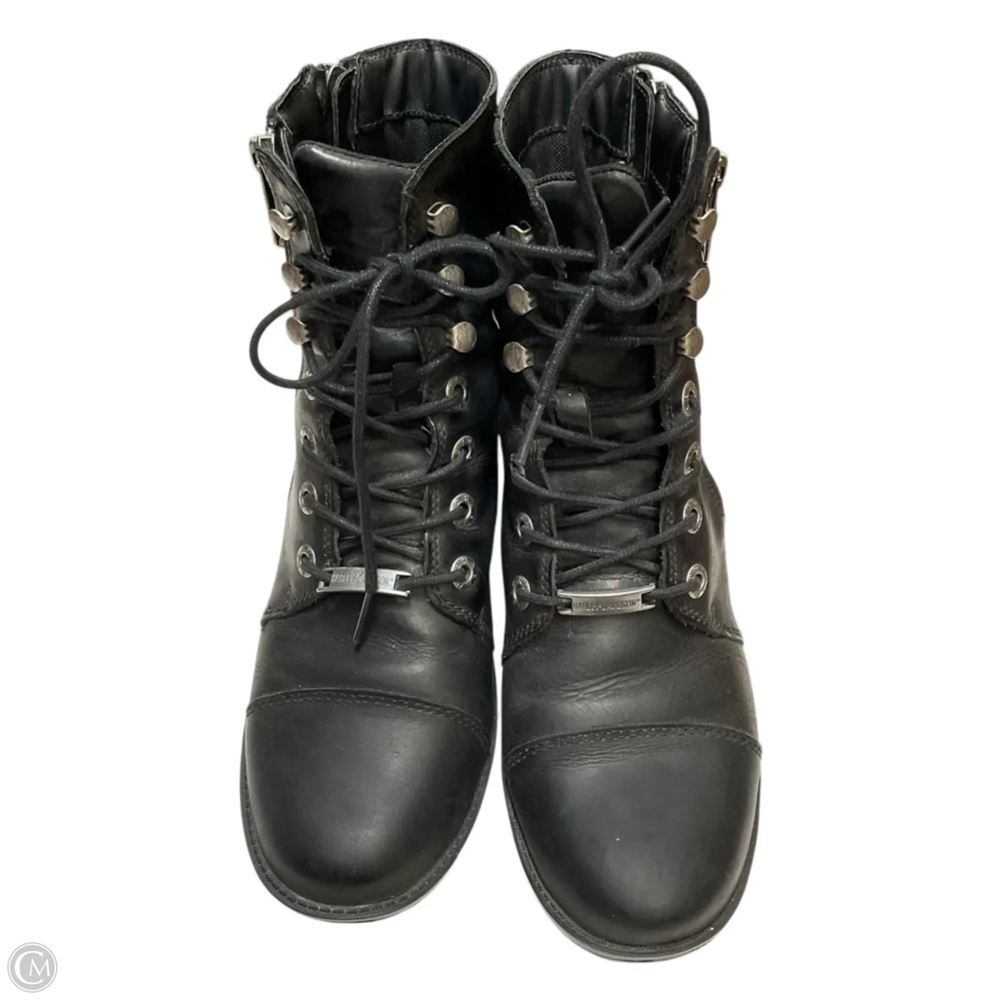 Boots Ankle Heels By Harley Davidson In Black, Size: 7.5