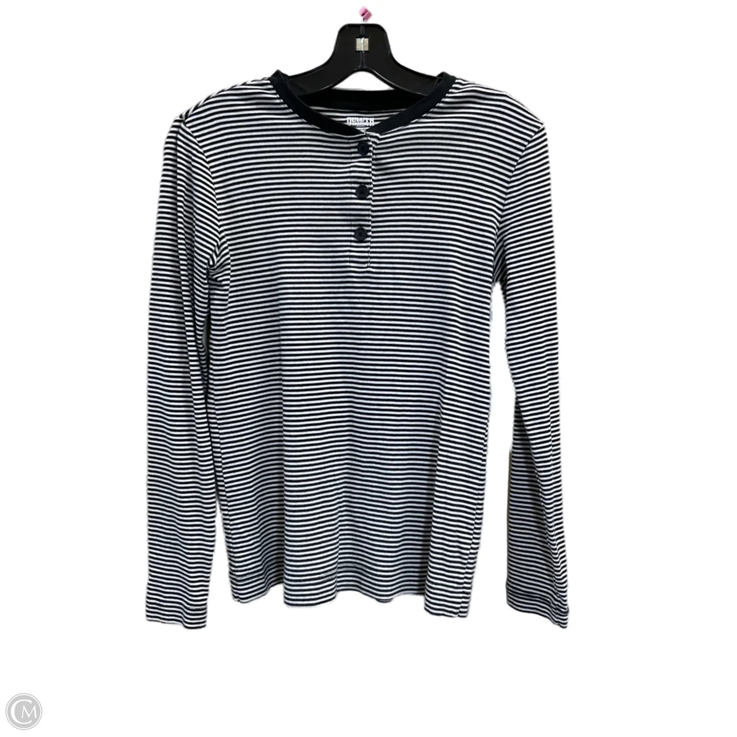 Top Long Sleeve By Duluth Trading In Black & Cream, Size: Xs