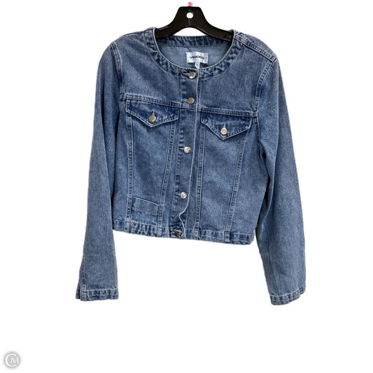 Jacket Denim By Vigoss In Blue, Size: L