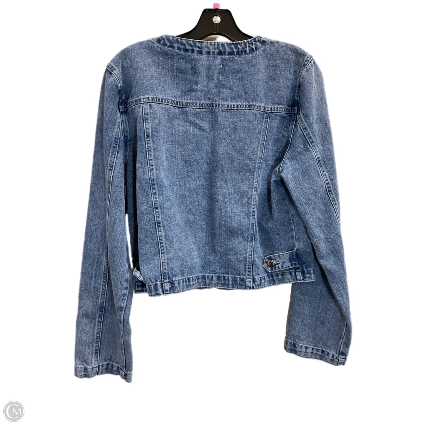 Jacket Denim By Vigoss In Blue, Size: L