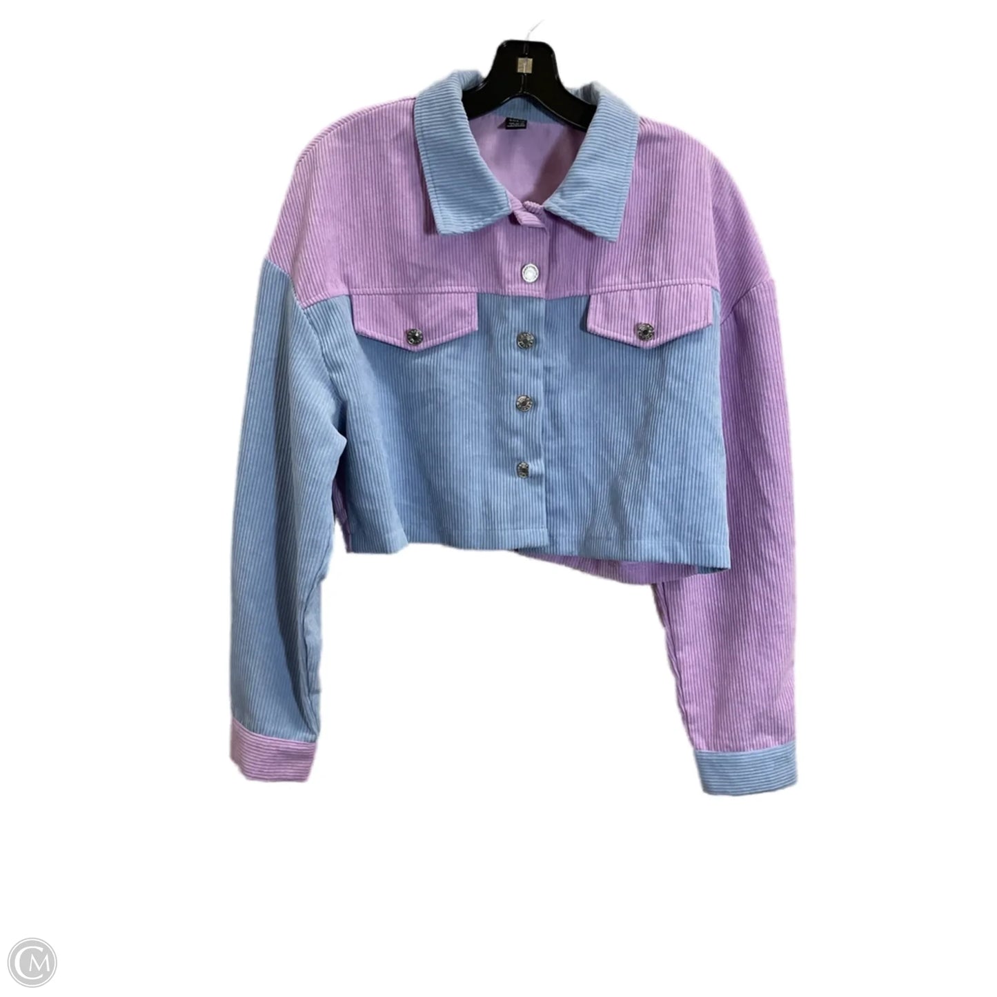 Jacket Other By Shein In Blue & Pink, Size: L