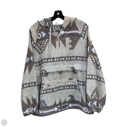 Sweatshirt Hoodie By Main Strip In Beige, Size: L