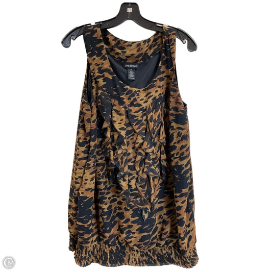 Top Sleeveless By Lane Bryant In Animal Print, Size: 22