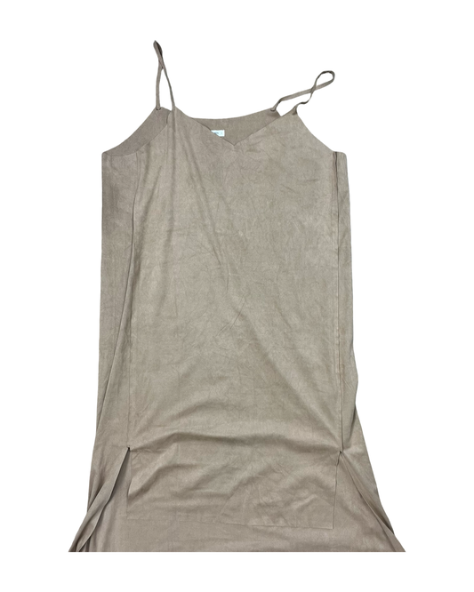 Dress Casual Maxi By Andthewhy In Brown, Size:L