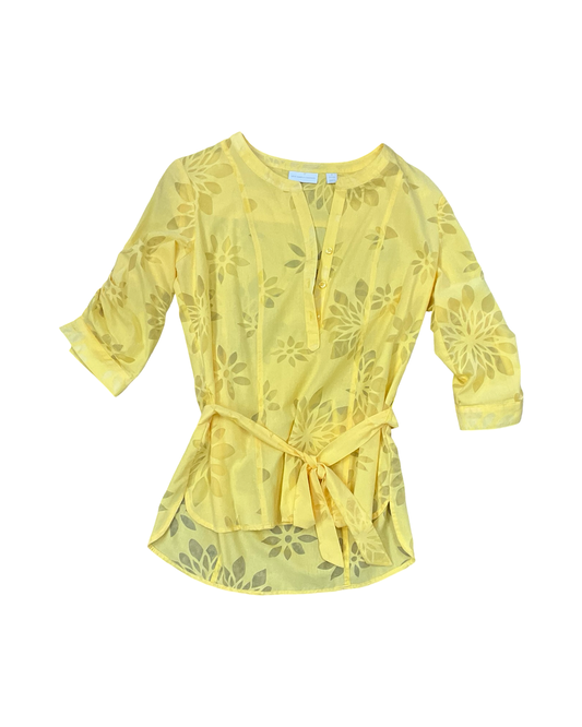 Top Ss By New York And Co In Yellow, Size:Sp