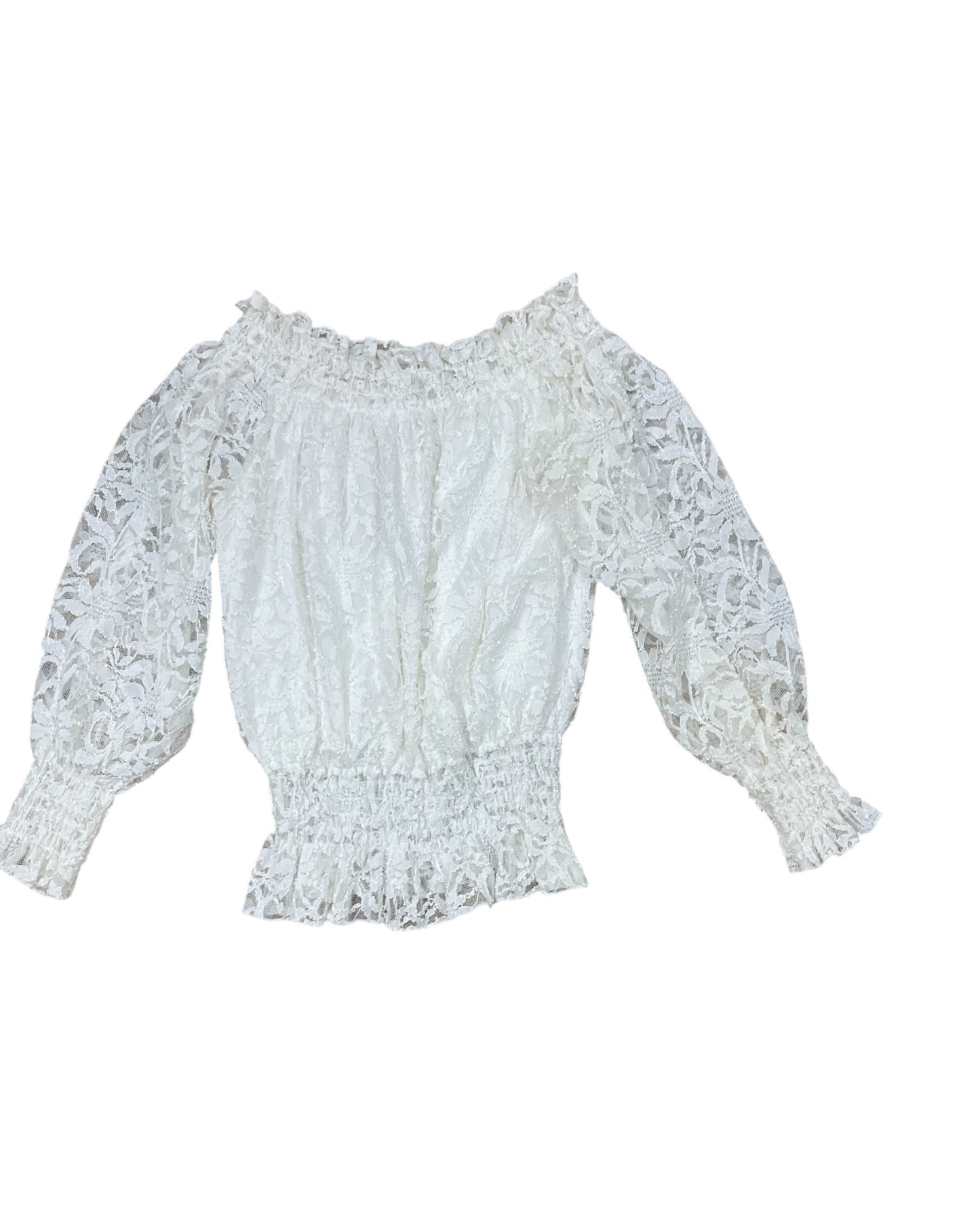Top 3/4 Sleeve By Venus In White, Size:S
