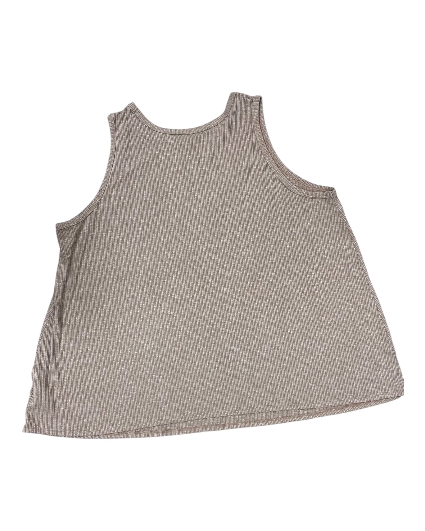 Top Sleeveless By Old Navy In Beige, Size:2X